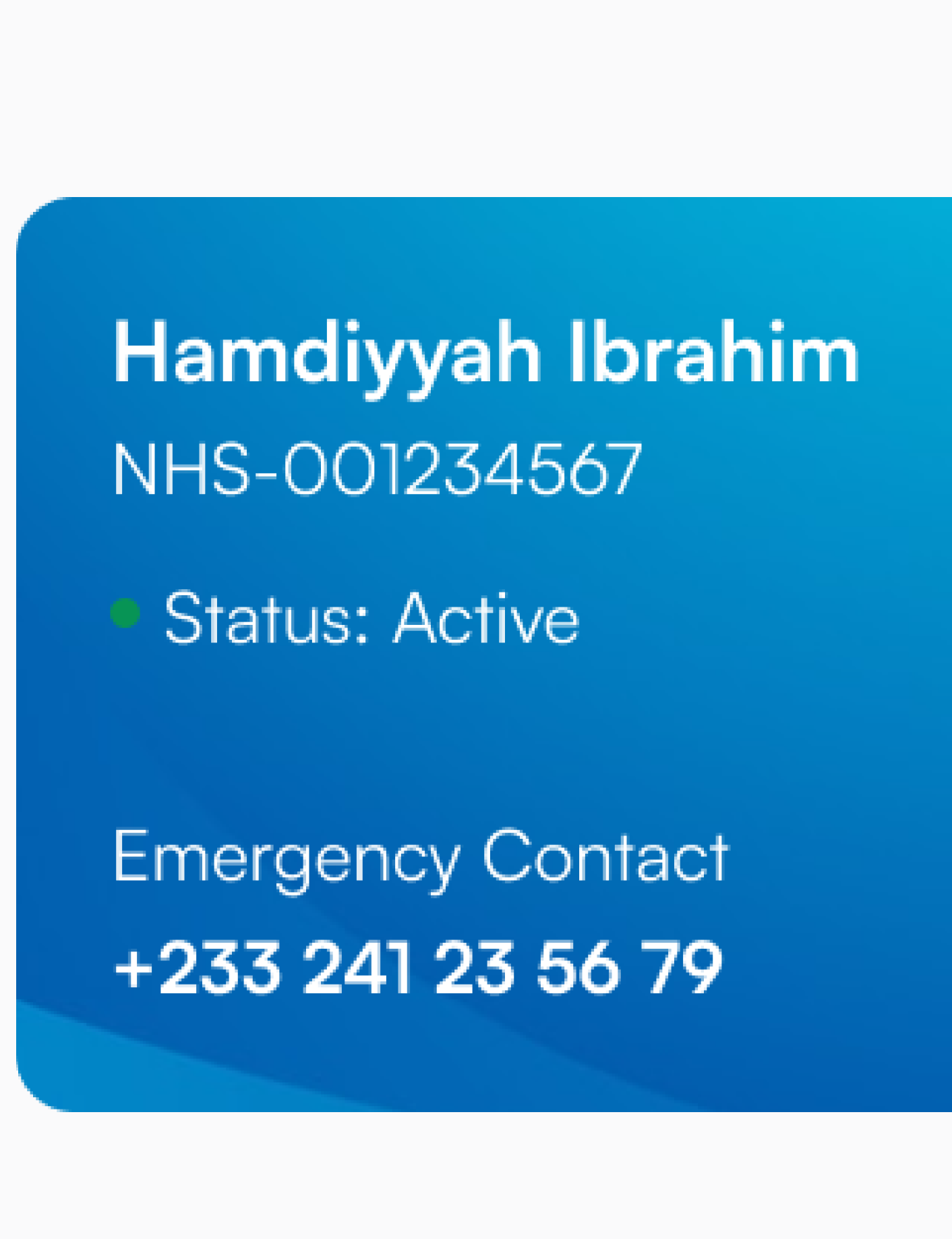 Digcare Health Card